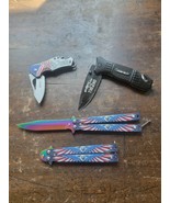 Four Patriotic Pocket Knives - $24.75