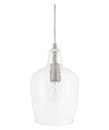 Hampton Bay Gillian 1-Light Brushed Nickel Cone Mini Pendant with Hammer... - $900.69 MXN