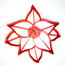 Poinsettia Plant Christmas Star Flower Cookie Cutter Made in USA PR2229 - £3.14 GBP