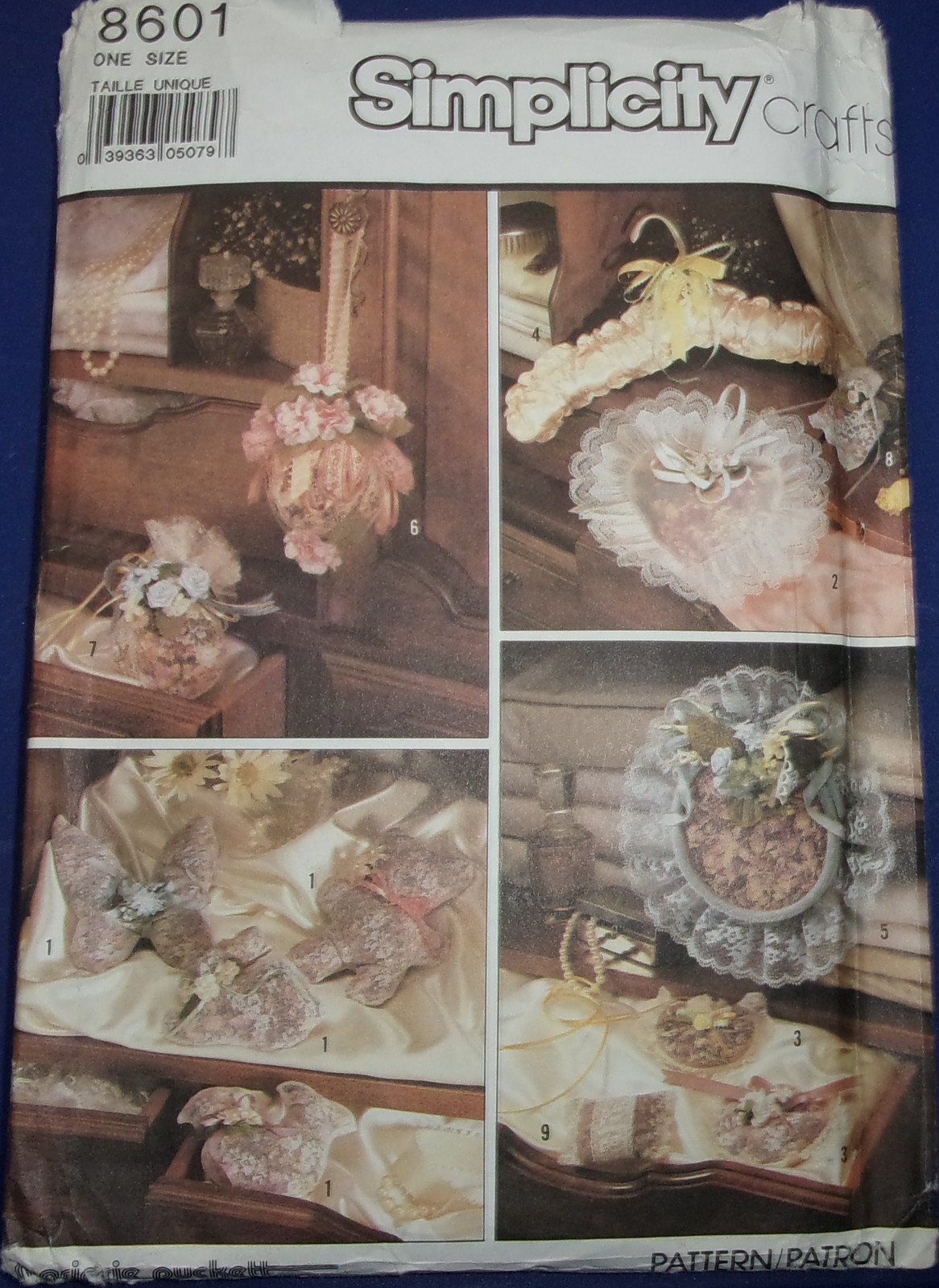 Simplicity Animal Sachets Heart Hanger Cover Hoop Ball Bag #8601 Uncut - $3.99