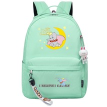 Disney Dumbo Kawaii Boys Girls Kids School Book Bags Women Bagpack Teenagers Can - £93.22 GBP