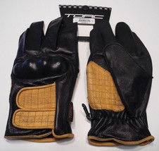 TORC Melrose Armor Reinforced Soft Leather Motorcycle Gloves - £19.71 GBP
