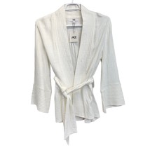 Jack by BB Dakota Belted Kimono Top White Size S Saturday Morning Tie Wa... - £27.19 GBP