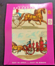 Vintage MeyerCord Decal Sheet 1517E Horse drawn fire appartus - £6.26 GBP