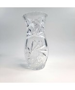Vintage  Crystal Flower Vase 8&quot; Bohemia Czech Republic 24% Lead Pinwheel... - £67.14 GBP