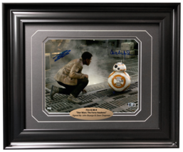 John Boyega Dave Chapman Signed Star Wars 8x10 Photo Framed Finn BB-8 Topps COA - £237.77 GBP