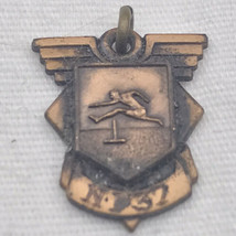 Jostens School Sports Award 1937 Hurdles Track And Field Pendant Charm - £7.95 GBP