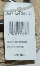 Ozark Saddle King Texas 09134M Roper Style Mohair Girth Cream Color image 4
