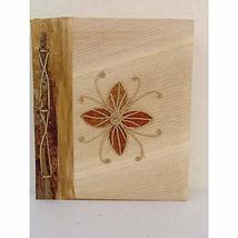 Handmade Banana Bark Flower Photo Album (Indonesia) Brown Traditional Ra... - $29.99