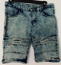Phat Farm jean shorts women size 7 blue denim stretch - $12.82