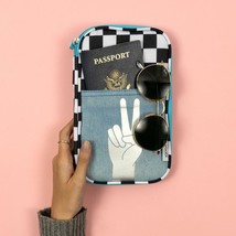 Yoobi Brand Pencil Organizer ~ Black &amp; White Checkered Design w/Peace Si... - $20.00