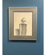 Joe Conrath Charcoal Sketch on Paper of a Seagull Signed Bottom Middle - $876.60 MXN