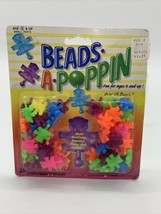 Vtg NOS Bears Beads A Poppin Necklace Bracelet Anklet Pieces JA-RU Toys Neon - £15.64 GBP