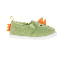 Walmart Brand Infant Toddler Boys Canvas Slip On Shoes Green Dinosaur Si... - £7.09 GBP