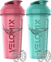 2 Pack 28 oz Protein Shaker Bottles with Wire Whisks, Leak Proof Shaker Cups - $13.33+