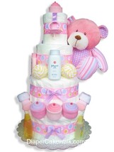 Sweet Baby Pink Diaper Cake - £129.62 GBP