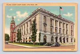 Pulaski County Courthouse Little Rock Arkansas AR UNP Unused Linen Postcard M13 - £5.70 GBP