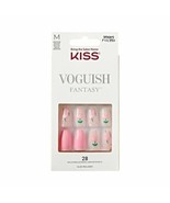 KISS Voguish Fantasy Press on Nails, Daystar, Pink, Medium Coffin, 28 Count - $211.62 MXN