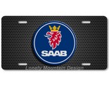 Saab Logo Inspired Art on Grill FLAT Aluminum Novelty Auto License Tag P... - $16.19
