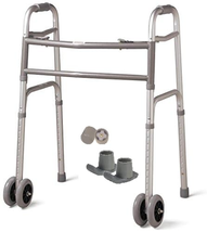 Bariatric Heavy-Duty Folding Walker with Wheels for Seniors, Adults, Ext... - $2,864.07 MXN