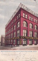 St. Louis Missouri MO F.C. Taylor &amp; Co., Sellers of Furs 1907 Postcard D30 - £2.42 GBP