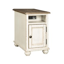 Signature Design by Ashley Realyn French Country Chair Side End Table with Outle - £214.21 GBP