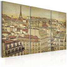 Tiptophomedecor Stretched Canvas Vintage Art - Paris - The City Of Harmony - Str - £70.48 GBP+
