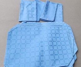 Foreston Trends 7 Placemats 4 Dinner Napkins Blue - £22.91 GBP