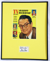 Steve Allen Signed Framed 16x20 1957 TV Radio Mirror Magazine Display - £100.90 GBP