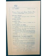 HOME LINES vintage S.S. Homeric Cruise Spring Fashion Show card March 17... - $13.56 CAD