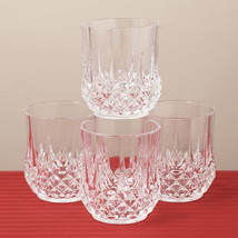 Longchamp Cristal  D&#39;Arques  Old Fashion  Whisky  Water Juice Glass Set Of  4 - £47.95 GBP