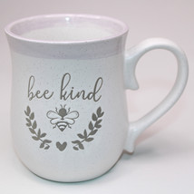 Potter&#39;s Corner Large Coffee Mug Bee Kind With Bees &amp; Heart Purple Rim C... - £9.53 GBP