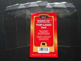 5 Loose Cardboard Gold Perfect Fit Sleeves for Top-Load 3x4 from 75-140 Pt Bag - £1.17 GBP
