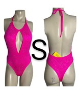 Neon Pink Sparkle Dance Wear Bodysuit~Size S - £22.90 GBP