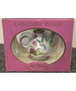 My Treasure Collectible Teapot Hand Painted Porcelain Miniature Hummingbird - $169.38 MXN