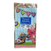 Shopkins Plastic Tablecover Birthday Party Supplies Table Cover Cloth 54” X 84” - £6.39 GBP