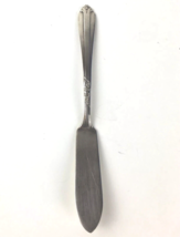 William Rogers Butter Knife Art Deco Swan FlutedEagle Star Mark Silverplate  - £12.26 GBP