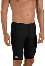 Speedo Men&#39;s Swimsuit Jammer Endurance+ Solid USA Adult Black Size 32 - £21.68 GBP