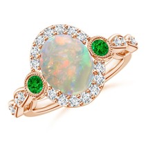 Authenticity Guarantee

ANGARA 1.98 Ct Vintage Opal &amp; Diamond Halo Ring with ... - £1,428.83 GBP