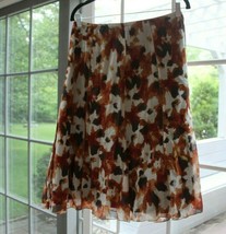 J. Jill Womens Lite Cotton Silk fabric with cotton lining Skirt 10 Petite - £19.61 GBP