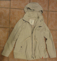 EDC by Esprit Girl&#39;s Jacket Size L 14-15 Years Tan Beige with Removable Hat - £18.19 GBP