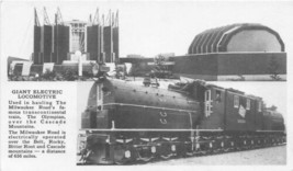 Electric Locomotive Olympia CM&amp;StP Railroad Chicago Worlds Fair 1933 postcard - £4.61 GBP