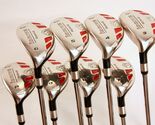 XL BIG TALL LEFT HANDED SENIOR LH GOLF CLUBS HYBRIDS 3-9 + PW SET JUMBO ... - $489.95