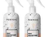 2 Pack FoxyBae Heat Protectant Spray for Hair - Thermal Heat Protectant ... - £20.92 GBP