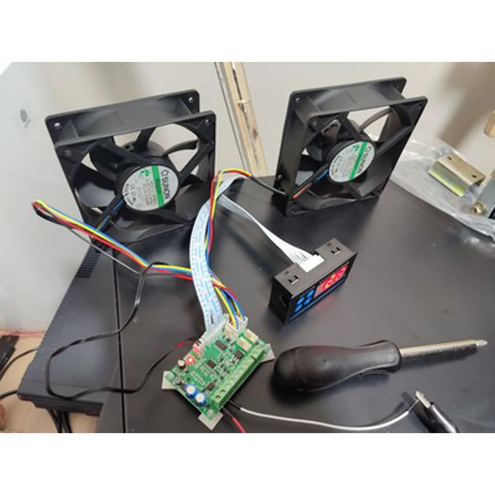 DC 12V 24V 48v 6A Fan Speed Controller Chis PWM Temperature Control Spee... - $61.98