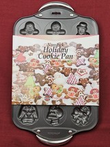 Norpro Nonstick Holiday Cookie Pan with Handles 12 Christmas Cookie Shapes New - £15.41 GBP