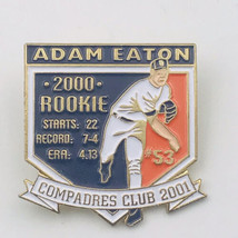 Adam Eaton 2000 Rookie San Diego Padres 2001 Compadres Club Lapel Pin New - £6.90 GBP