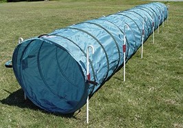 14&#39; Dog Agility Tunnel with Stakes, Multiple Colors Available (Teal) - $85.00