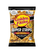 Golden Flake Red Pepper Super Strips Pork Skins 3.5oz 4pk - $379.94 MXN
