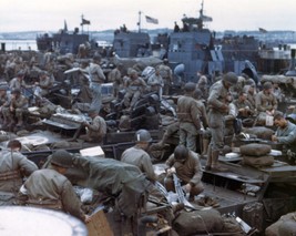 American troops massing at British port for D-Day Invasion New 8x10 Photo - $8.81